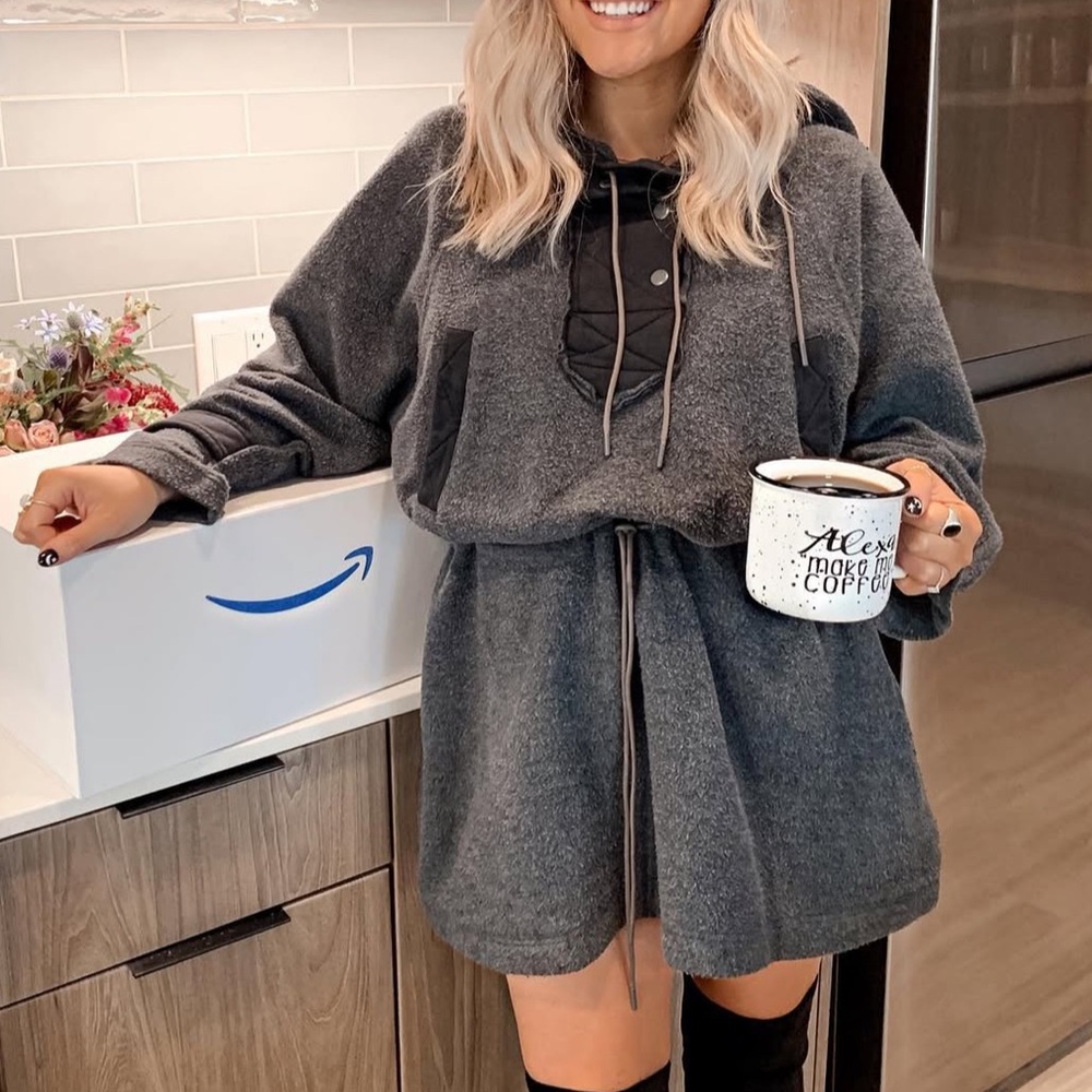 FREE PEOPLE HOODIE DRESS